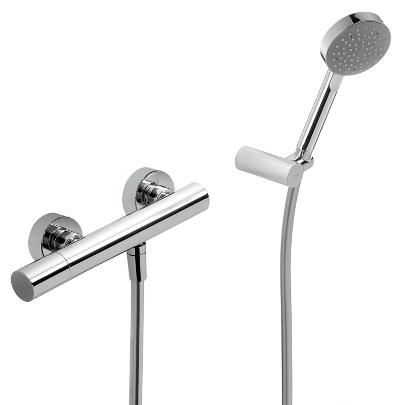 Bateria jednouchwytowa ścienna prysznicowa- MAX chrom TRES 6116701