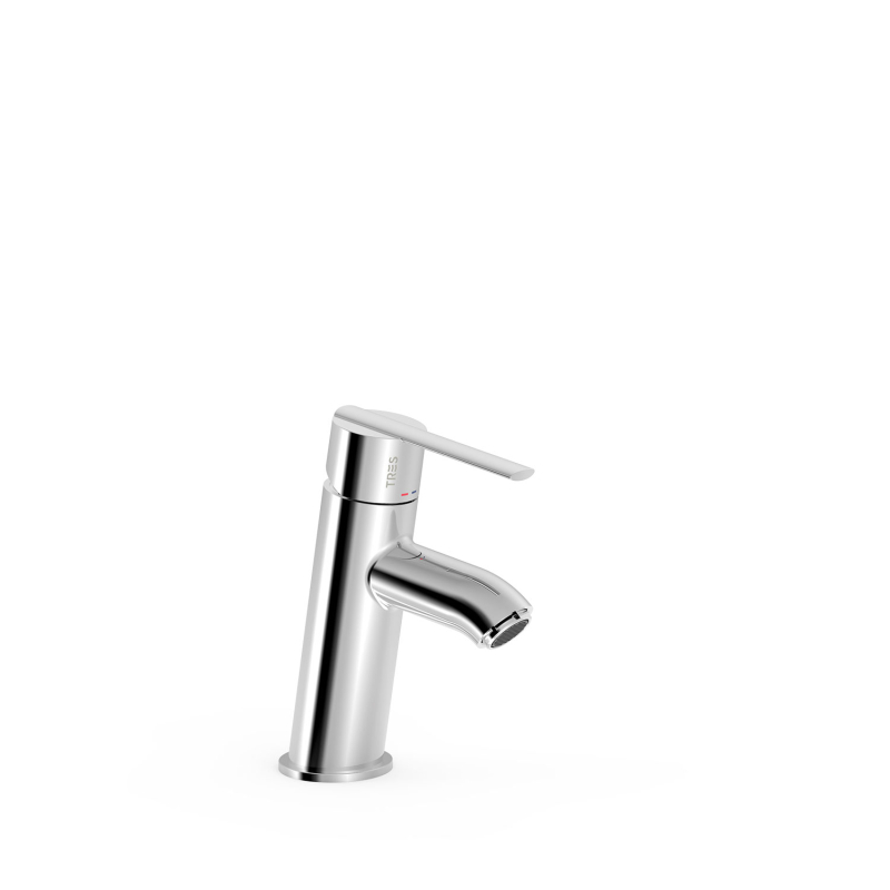 Pochyła bateria jednouchwytowa umywalkowa LEX-ALP chrom TRES 181903