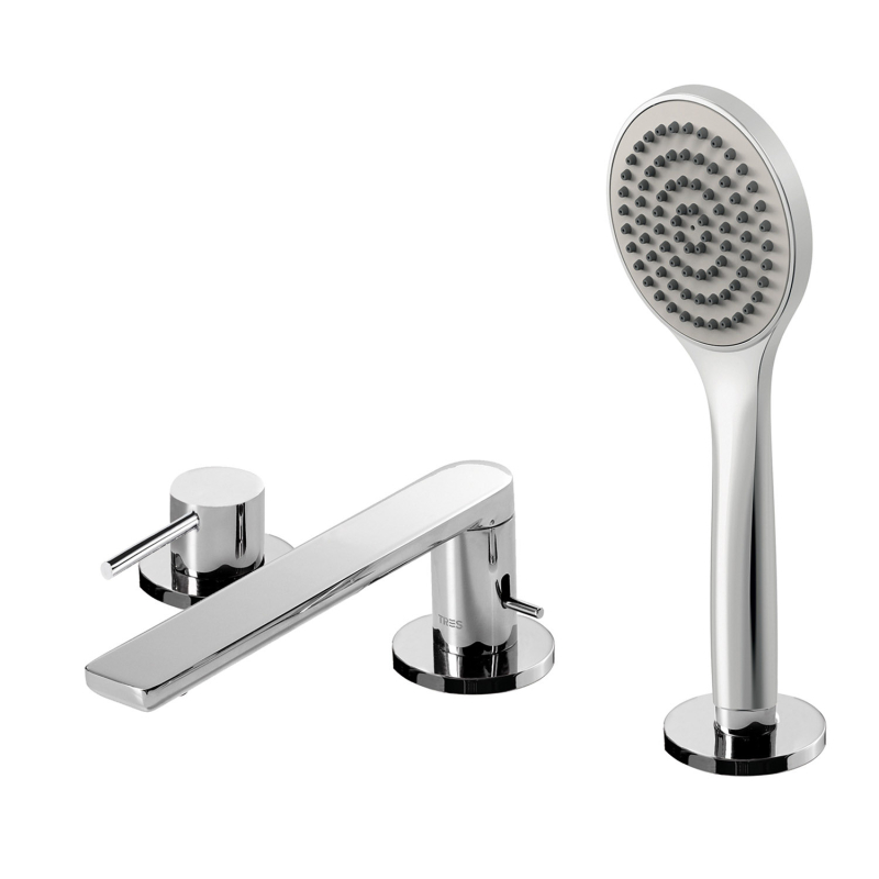 Bateria jednouchwytowa z montażem na krawędzi wanny LEX-ALP chrom TRES 20316101