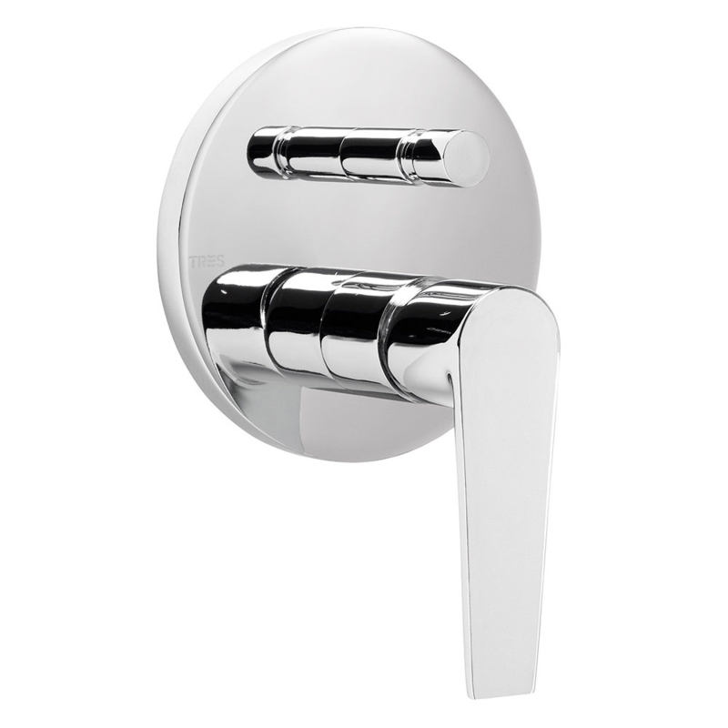 Bateria jednouchwytowa podtynkowa 2-drożna prysznicowa CLASS chrom TRES 20518001