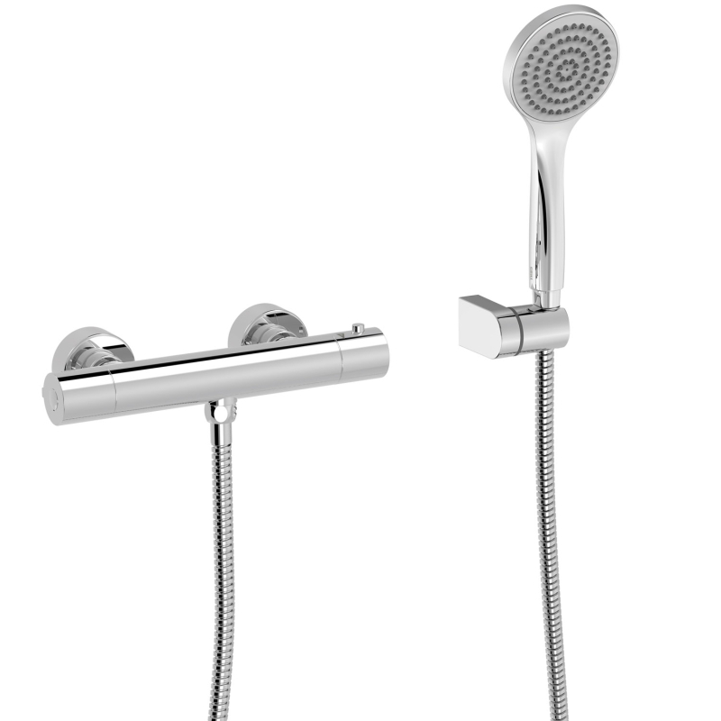 Bateria termostatyczna naścienna prysznicowa BASE PLUS chrom TRES 21616409