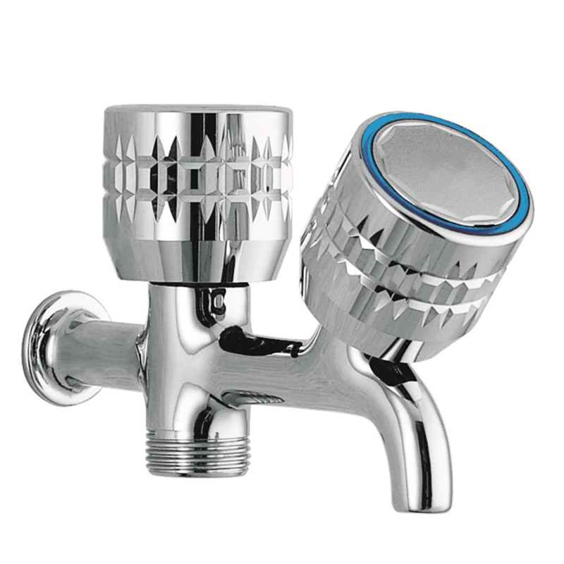 Bateria naścienna podwójna 1-drożna do pralki ESE-23 chrom TRES 123515