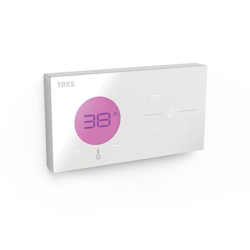 Elektroniczny sterownik termostatyczny podtynkowy 3-drożny SHOWER TECHNOLOGY chrom TRES 49286398