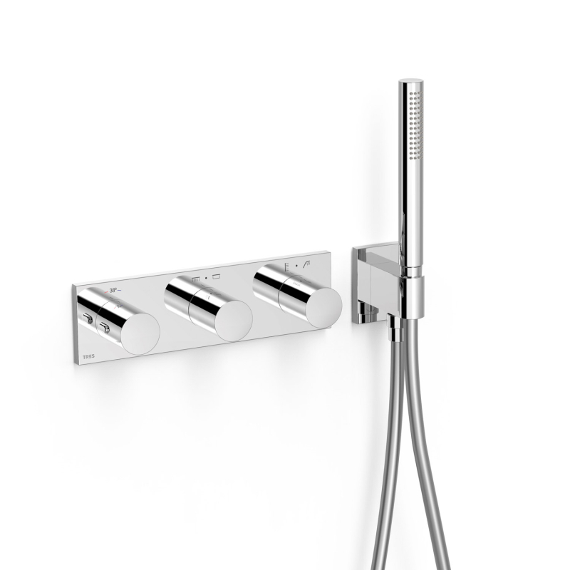 Bateria termostatyczna podtynkowa 4-drożna B-SYSTEM chrom TRES 30735401