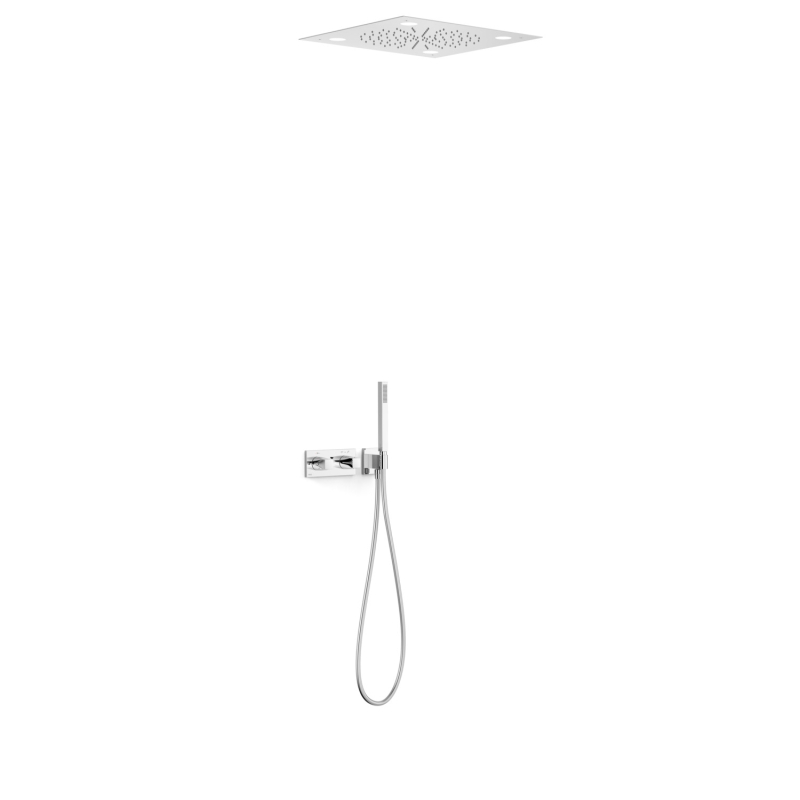 Zestaw baterii termostatycznej podtynkowej 2-drożnej prysznicowej B-SYSTEM chrom TRES 30725208