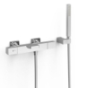 Bateria termostatyczna naścienna wannowa i prysznicowa OVER-WALL chrom TRES 19017469