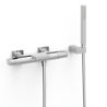 Bateria termostatyczna naścienna wannowa i prysznicowa OVER-WALL chrom TRES 19017489