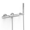 Bateria termostatyczna naścienna wannowa i prysznicowa OVER-WALL chrom TRES 19017428