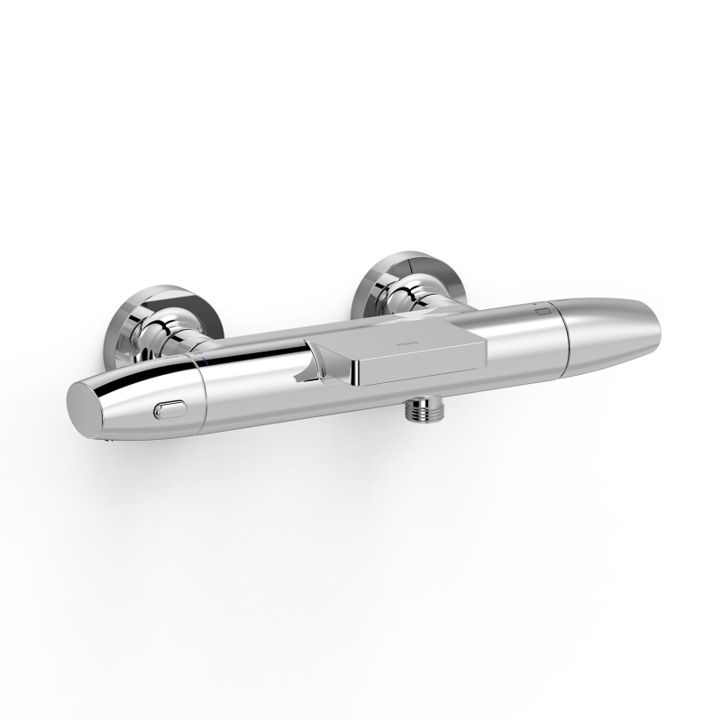 Bateria termostatyczna naścienna wannowa i prysznicowa OVER-WALL chrom TRES 19017413