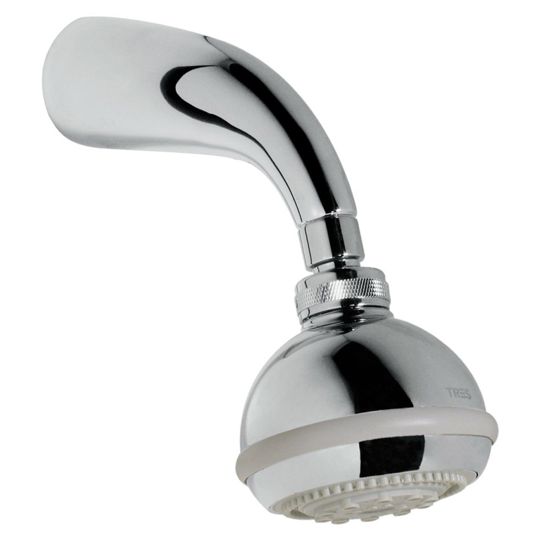 Ramię naścienne z obrotową deszczownicą chrom TRES 134818