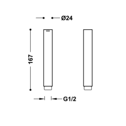 Słuchawka WC chrom TRES 29912390
