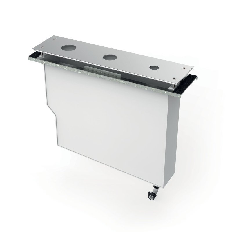 Zbiornik do baterii instalowany na brzegu wanny LOFT chrom TRES 20324501