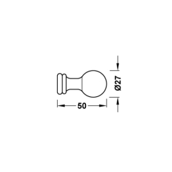 Wieszak chrom TRES 12423607