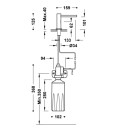 Elektroniczny dozownik mydła do łazienki i kuchni ELECTRONIC chrom TRES 39274101