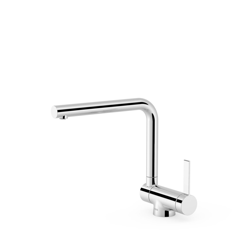 Bateria jednouchwytowa kuchenna z wylewką składaną (podokienna) chrom TRES 23033503