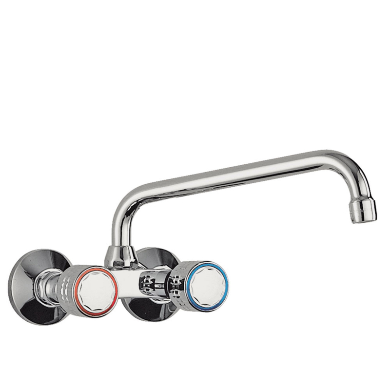 Bateria dwuuchwytowa ścienna kuchenna chrom TRES 123230