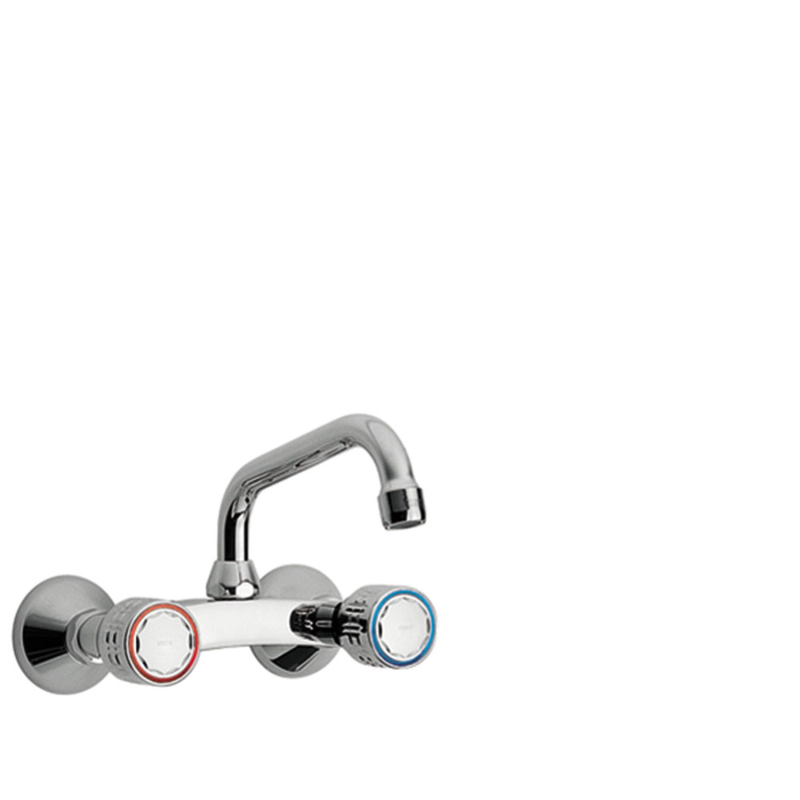 Bateria dwuuchwytowa ścienna kuchenna chrom TRES 123314