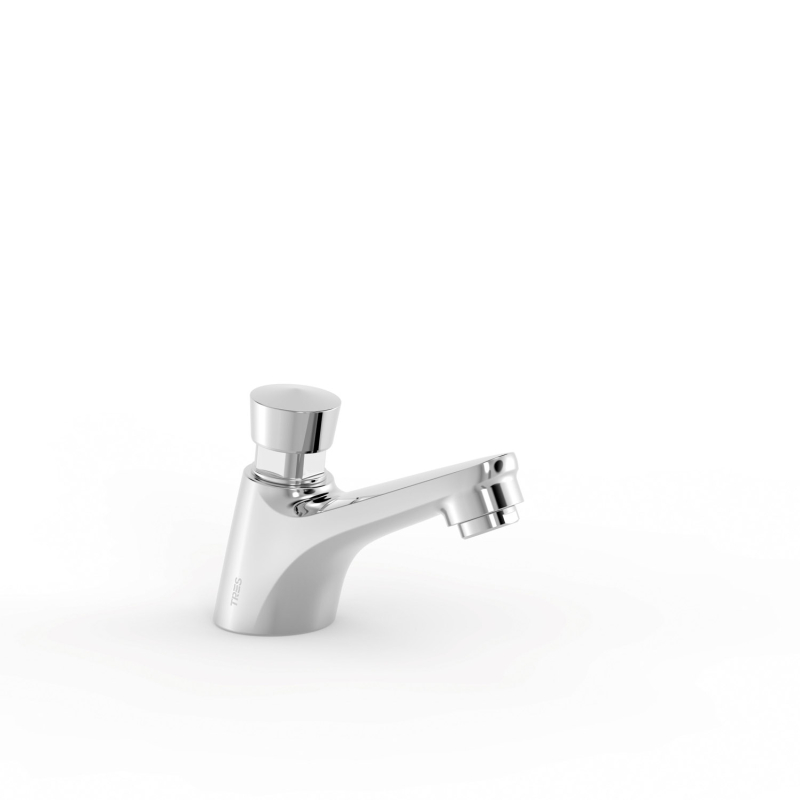 Bateria czasowa 1-drożna umywalkowa chrom TRES 21210301