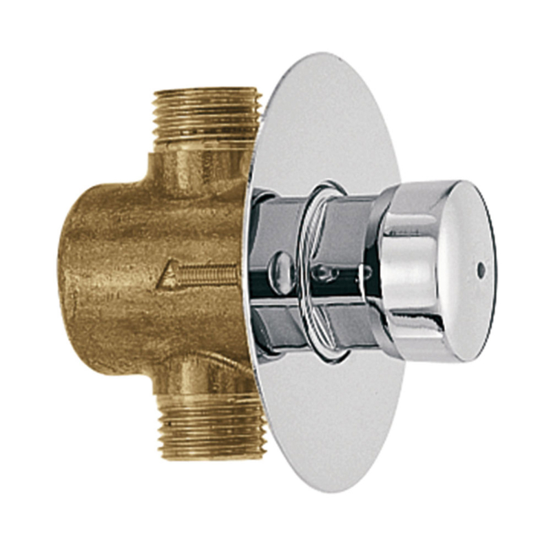 Bateria z opróżnianiem czasowym podtynkowa 1-drożna do pisuaru- chrom TRES 1220801