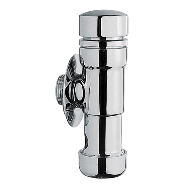 Bateria z opróżnianiem czasowym naścienna 1-drożna do pisuaru chrom TRES 112205