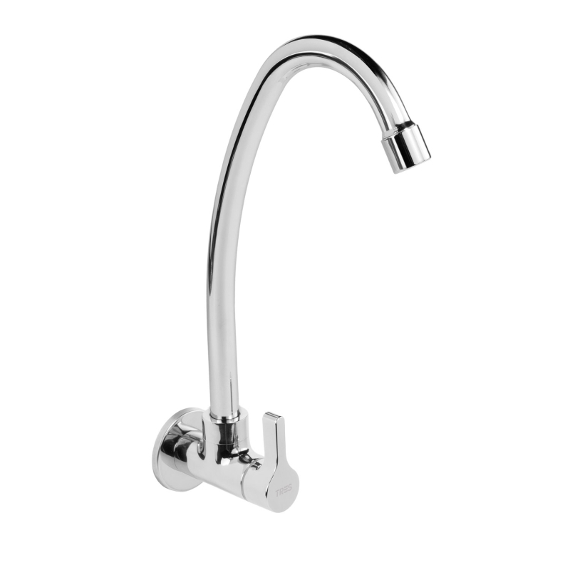 Bateria naścienna 1-drożna do biura lub pralni chrom TRES 21550601