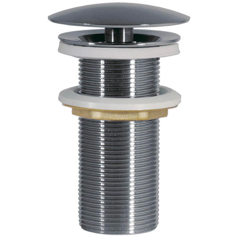 Zawór spustowy zawsze otwarty do umywalki bez przelewu chrom TRES 13424030