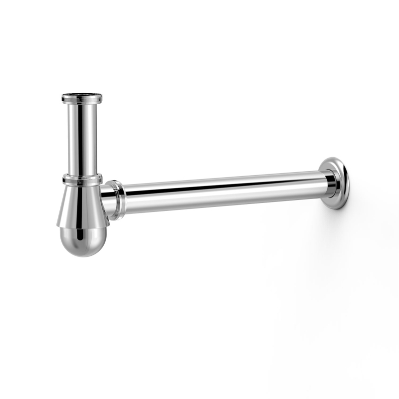 Syfon teleskopowy typu butelka do bidetu z możliwością kontroli chrom TRES 13463440