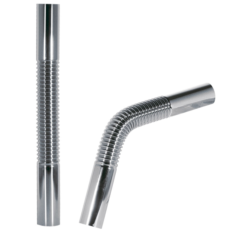 Rura zbrojona elastyczna do syfonu teleskopowego typu butelka chrom TRES 913463330