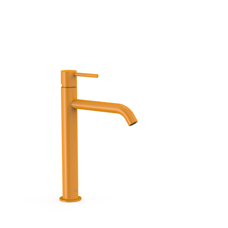 Wysoka bateria jednouchwytowa umywalkowa STUDY bursztyn TRES 26230701TAM