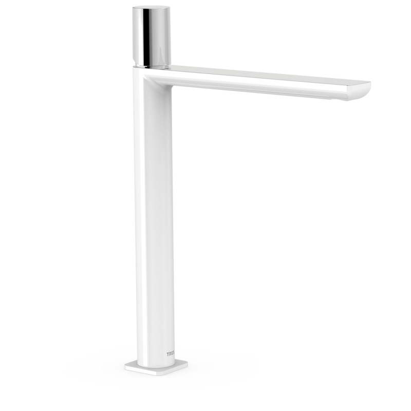 Bateria jednouchwytowa umywalkowa XXL LOFT biel-chrom TRES 20020306BL