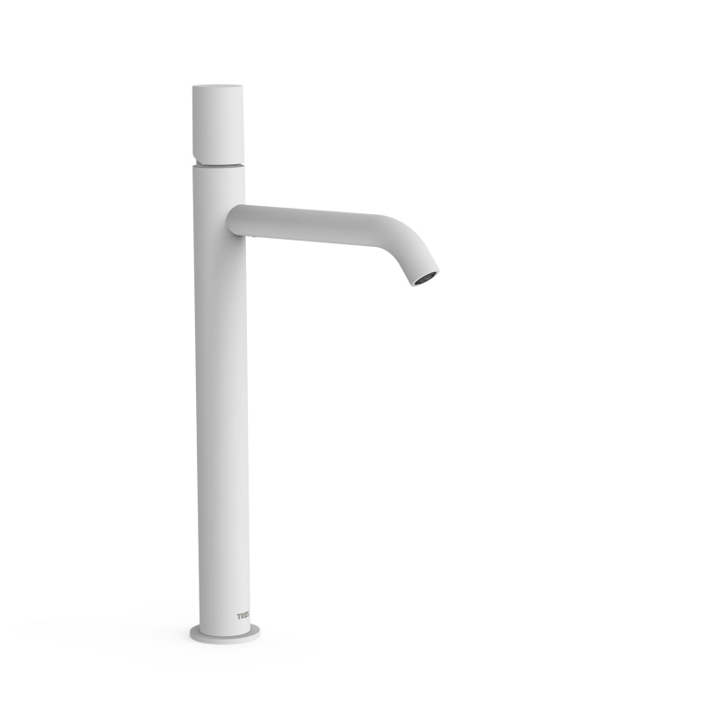 Bateria jednouchwytowa umywalkowa XXL STUDY biel matowa TRES 26130801BM