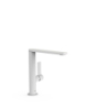 Wysoka bateria jednouchwytowa umywalkowa z boczną dźwignią PROJECT-TRES biel matowa TRES 21130501BM