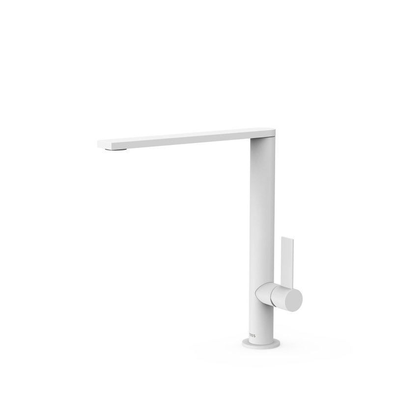Bateria jednouchwytowa kuchenna biel matowa TRES 20548601BM