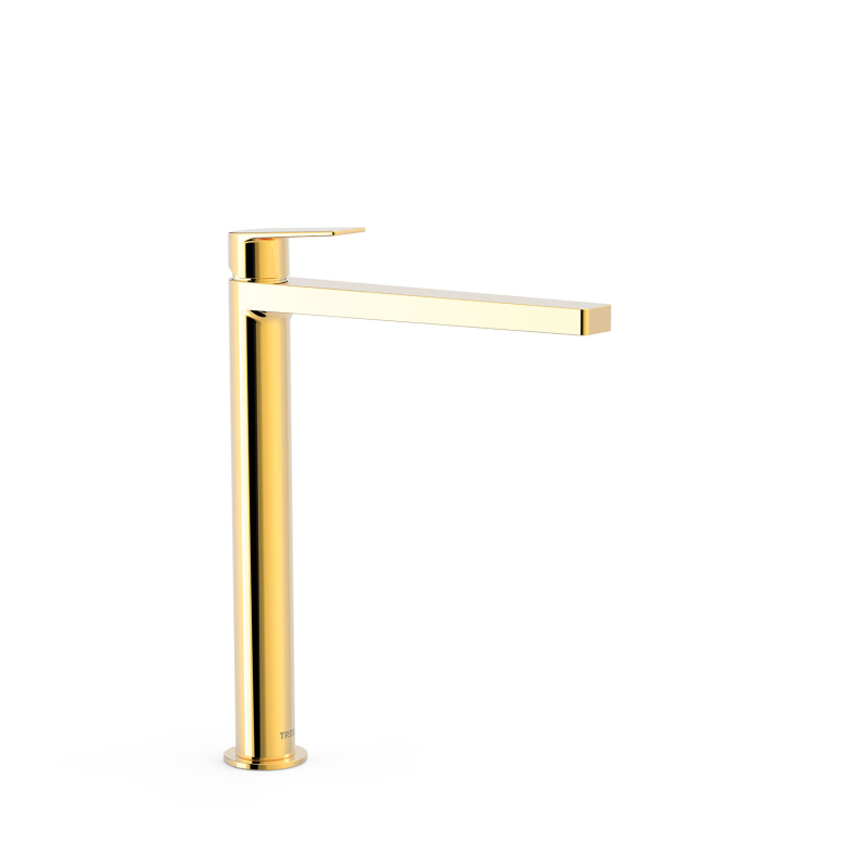 Bateria jednouchwytowa umywalkowa XXL PROJECT-TRES 24-k złoto TRES 21180301OR