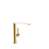 Wysoka bateria jednouchwytowa umywalkowa z boczną dźwignią PROJECT-TRES 24-k złoto TRES 21130501OR