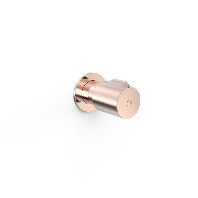 Zawór odcinający podtynkowy 24-k różowe złoto TRES 06115501OP