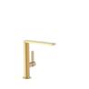 Wysoka bateria jednouchwytowa umywalkowa z boczną dźwignią PROJECT-TRES 24-k matowe złoto TRES 21130501OM