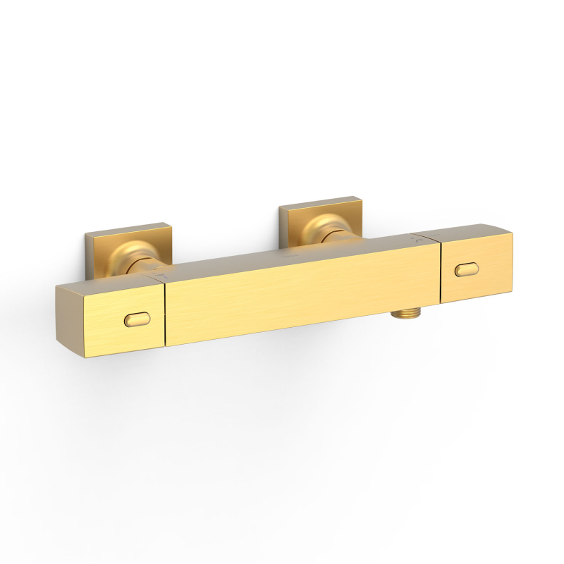 Bateria termostatyczna naścienna prysznicowa OVER-WALL 24-k matowe złoto TRES 19016406OM