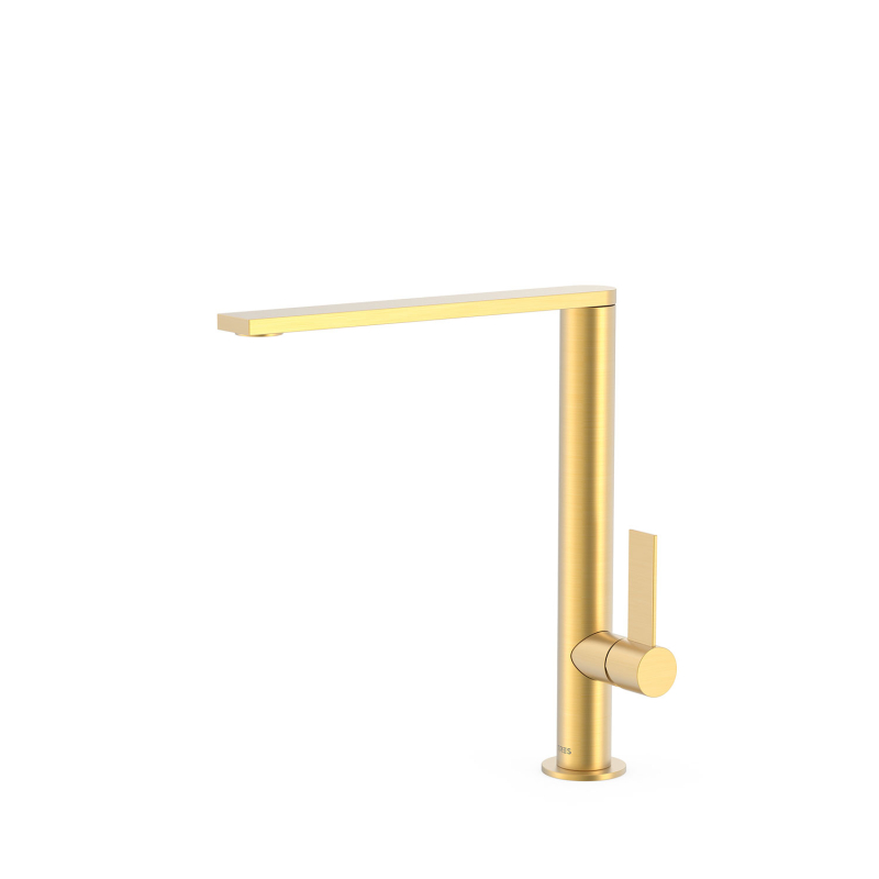 Bateria jednouchwytowa kuchenna 24-k matowe złoto TRES 20548601OM