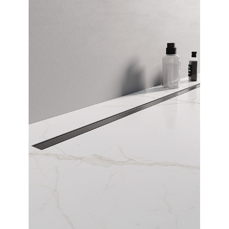 ODWODNIENIE VISIO SLIM GUNMETAL PROSTOKĄTNY GUNMETAL SZCZOTKOWANY 80 GUNMETAL SZCZOTKOWANY NEW TRENDY OL-0093