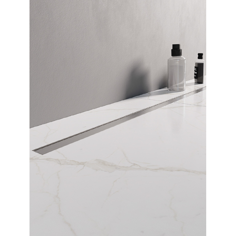 ODWODNIENIE VISIO SLIM PROSTOKĄTNY CHROM SZCZOTKOWANY 90 CHROM SZCZOTKOWANY NEW TRENDY OL-0089