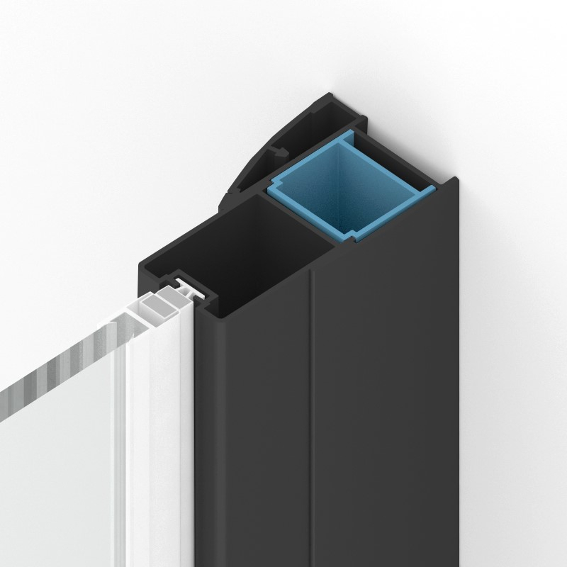 PROFIL POSZERZAJĄCY NEW SOLEO BLACK, NEW RENOMA BLACK  CZARNY MAT NEW TRENDY PP-0009