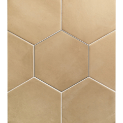 HEXAGON CLAY STRAW MAT 17,5X20,2 GAT.1 (P.87317)