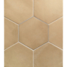 HEXAGON CLAY STRAW MAT 17,5X20,2 GAT.1 (P.87317)