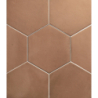 HEXAGON CLAY SALMON MAT 17,5X20,2 GAT.1 (P.87323)