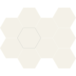 HEXAGON NICE WHITE MAT 23X26 GAT.1 (P.85821)