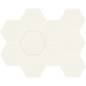 HEXAGON NICE WHITE MAT 23X26 GAT.1 (P.85821)