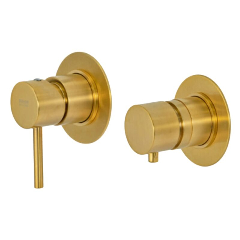 Bateria podtynkowa 2-drożna Tokyo złoto szczotkowane DANIEL RUBINETTERIE TX625.DP