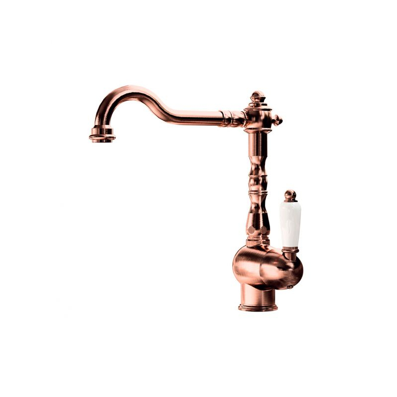 Bateria zlewozmywakowa stojąca Belinda miedź szczotkowana PAFFONI RUBINETTERIE FME181RM