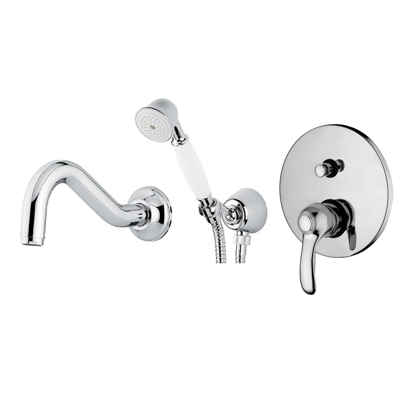 Zestaw wannowy podtynkowy Flavia chrom PAFFONI RUBINETTERIE FA015ZWW.CR